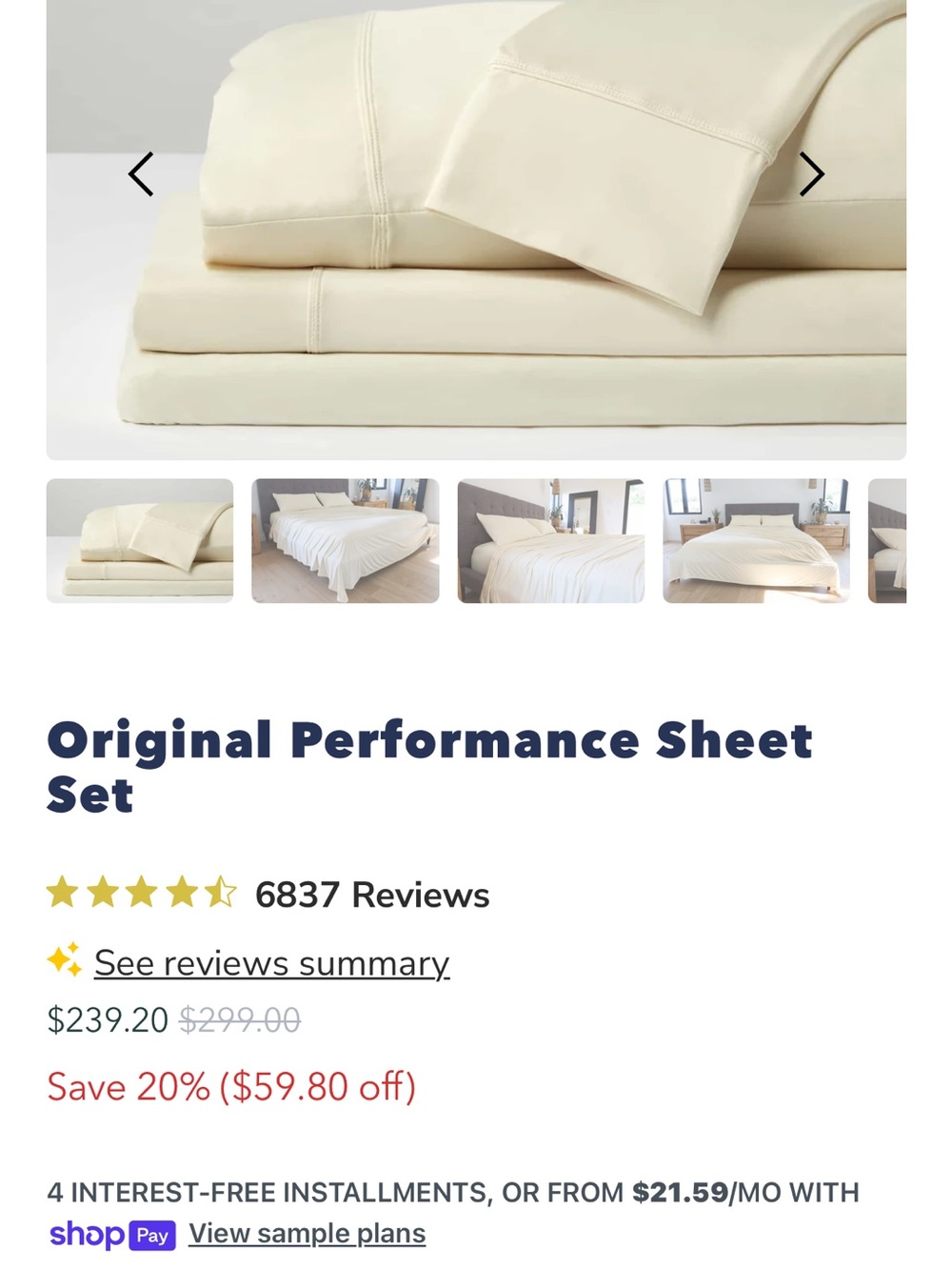 Sheex queen sheet set